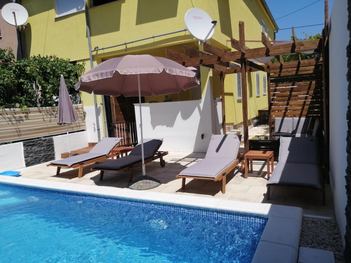 Apartment Rustica Zadar With Exclusive Use Of The Pool-Ground Floor Exterior foto